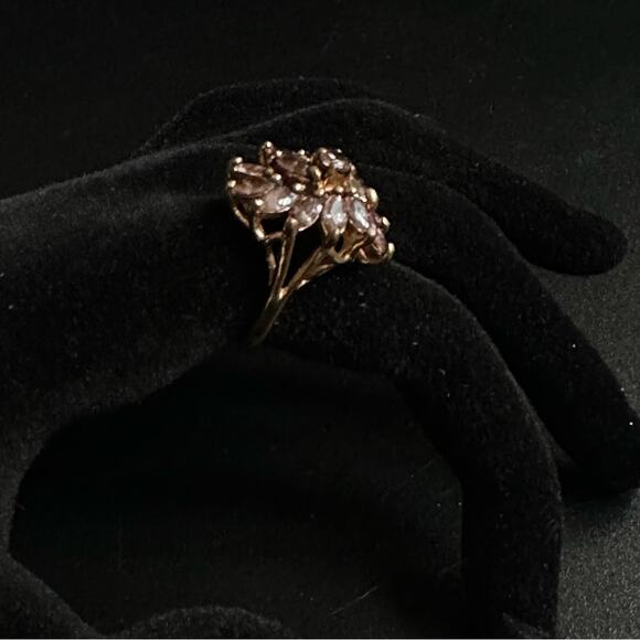 Vintage Pink Amethyst Crystal Ring - Picture 6 of 10